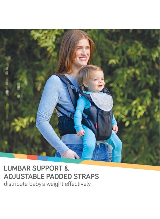 نوبي حاملة أطفال فاخرة من نوبي: من حديثي الولادة إلى الأطفال الصغار مع دعم قطني، تتسع لوزن من 7.7 إلى 32.8 رطل (3.5 إلى 14.9 كجم) | نسيج شبكي خفيف الوزن وجيد التهوية | عضاضة إضافية | مريلة لعاب قابلة للإزالة | اللون: رمادي - Image 3