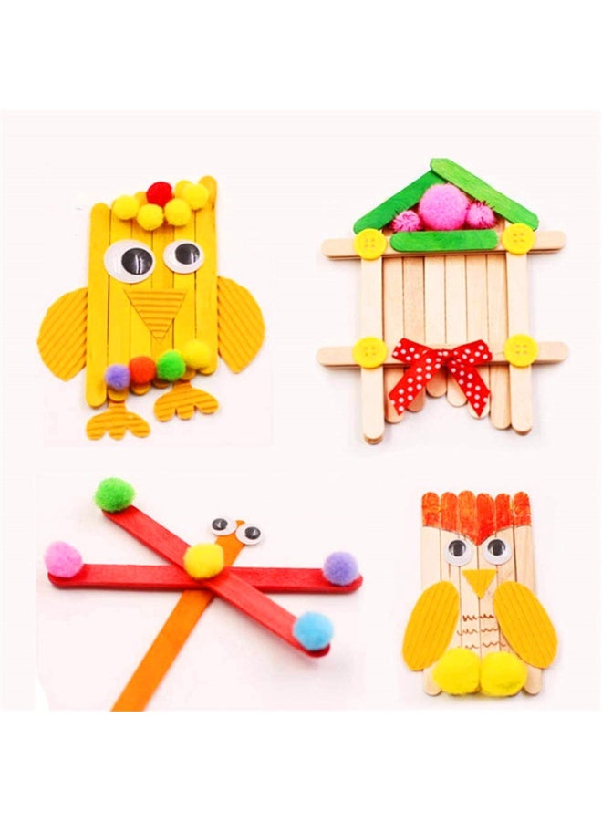 Capstro Plush Craft Kit for Kids – 1200 Pcs DIY Arts & Crafts Supplies Set with Pom Poms, Pipe Cleaners, Felt Sheets & Googly Eyes | Creative Handmade Activity Box for Boys & Girls Ages 7–14 | Educational Craft Toy - Image 4