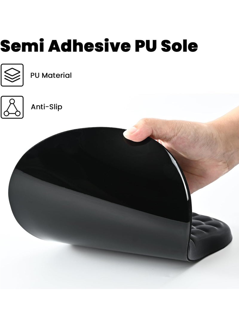 Rock Pow Mouse Pad Wrist Support with Massage Design,Ergonomic Mouse Mat,Mousepad Wrist Rest Pain Relief with Memory Foam&Non-Slip Silicone Base,Gaming Mouse Pads for Desk Accessories - Image 5