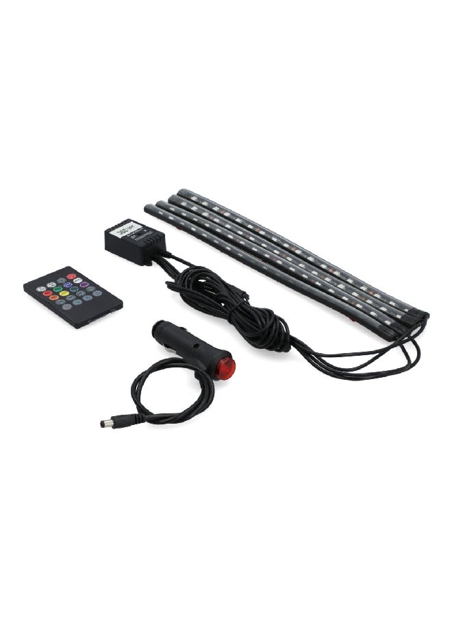 Conpex Durable LED Decorative Atmosphere Strip Light for Car Interior Black 32 cm RGB32CM-1-4RF - Image 1