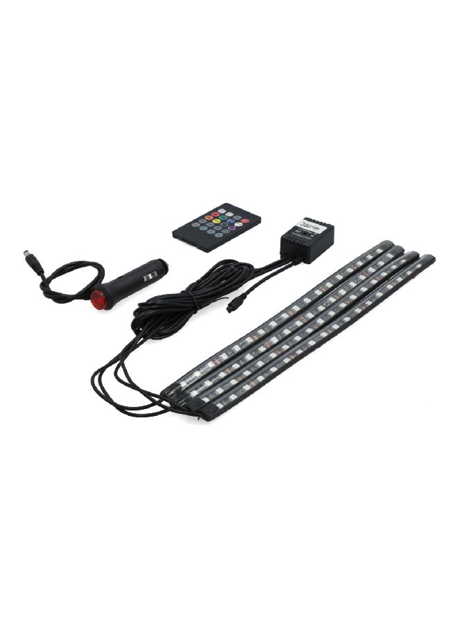 Conpex Durable LED Decorative Atmosphere Strip Light for Car Interior Black 32 cm RGB32CM-1-4RF - Image 2