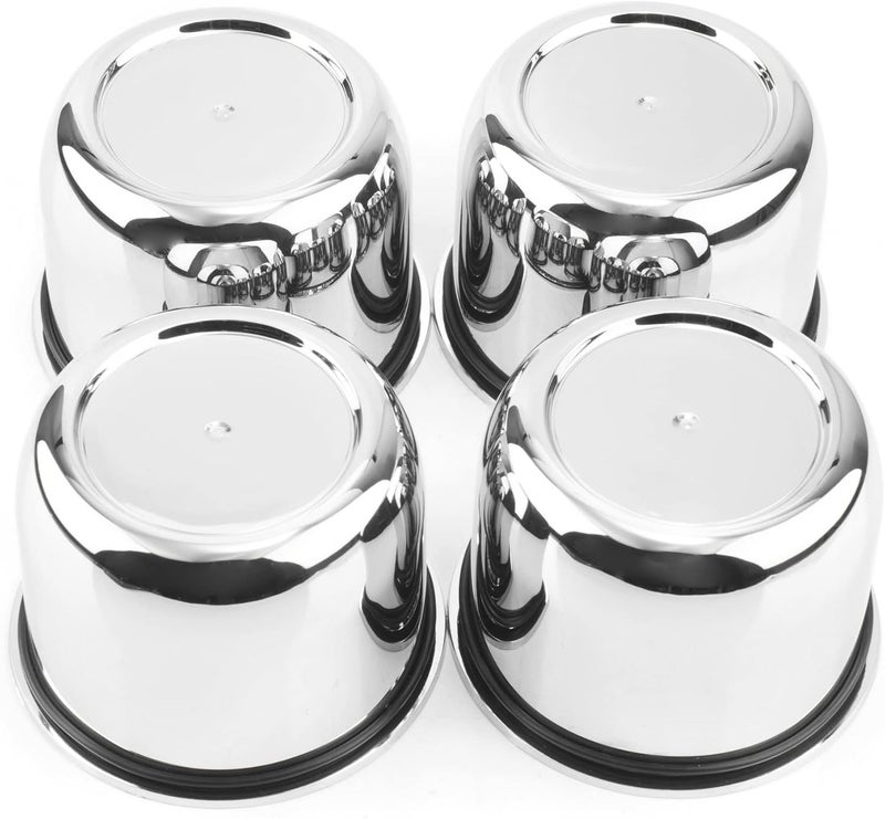 RTRHINOTUNING 4 Pack 3 Inch Wheel Center Caps - Plastic Push Thru for Weld Racing Hub 5 Lug Wheel - Image 1