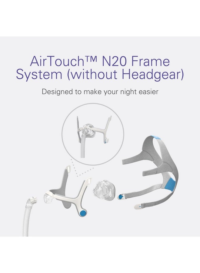 Resmed ResMed AirTouch N20 - Premium CPAP Accessories, Including Nasal Cushion, Elbow & Frame System - Headgear Not Included - Large - Image 2