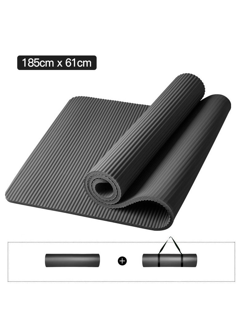 Extra Thick Yoga Mat 1CM Black