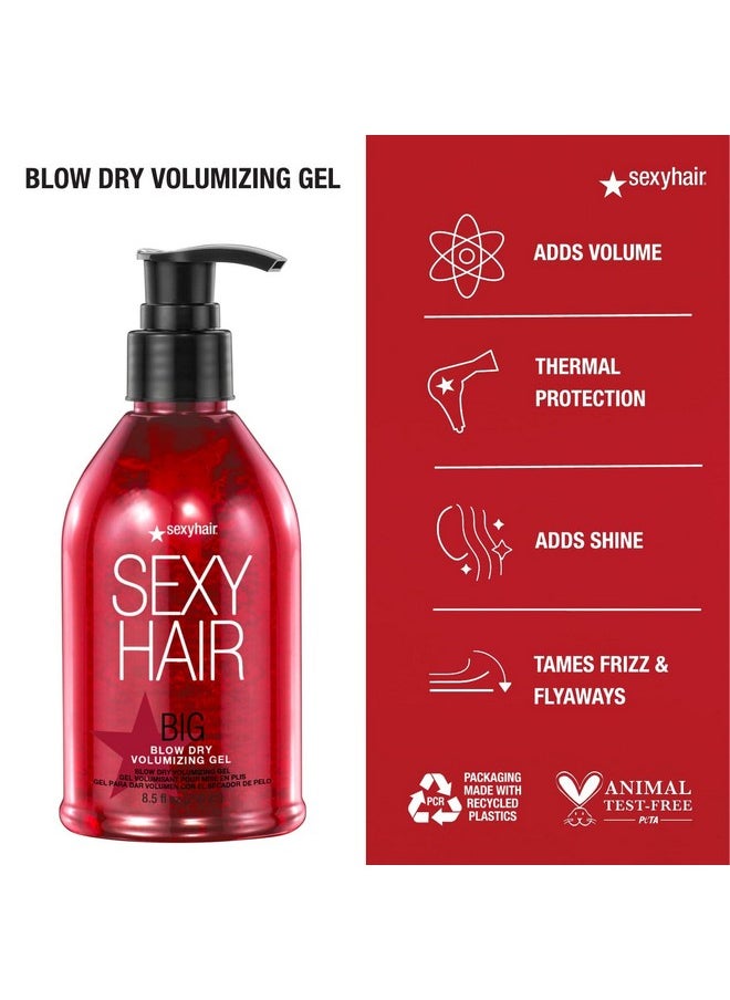 Sexy Hair SexyHair Big Blow Dry Volumizing Gel| Added Volume with Hold | Up to 72 Hours of Humidity Resistance | All Hair Types, 8.5 Fl Oz (Pack of 1)  - Image 4