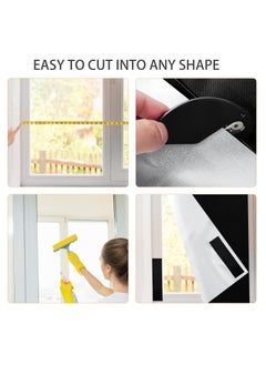 KYD Blackout Blind, Portable Blackout Blinds Stick On Window No Drill, 420D Black Out Fabric Portable Blackout Blinds Blackout Material Blinds Blackout 145 * 200cm  - Image 5