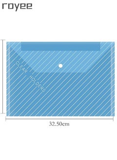 Royee File Folders, 10 PCS Plastic Envelopes, Plastic Folders, A4 Document Folder, File Folder Clear File Bags Pouch for Learning Business Work Data Information Storage Bag (Mixed Color Style)  - Image 4