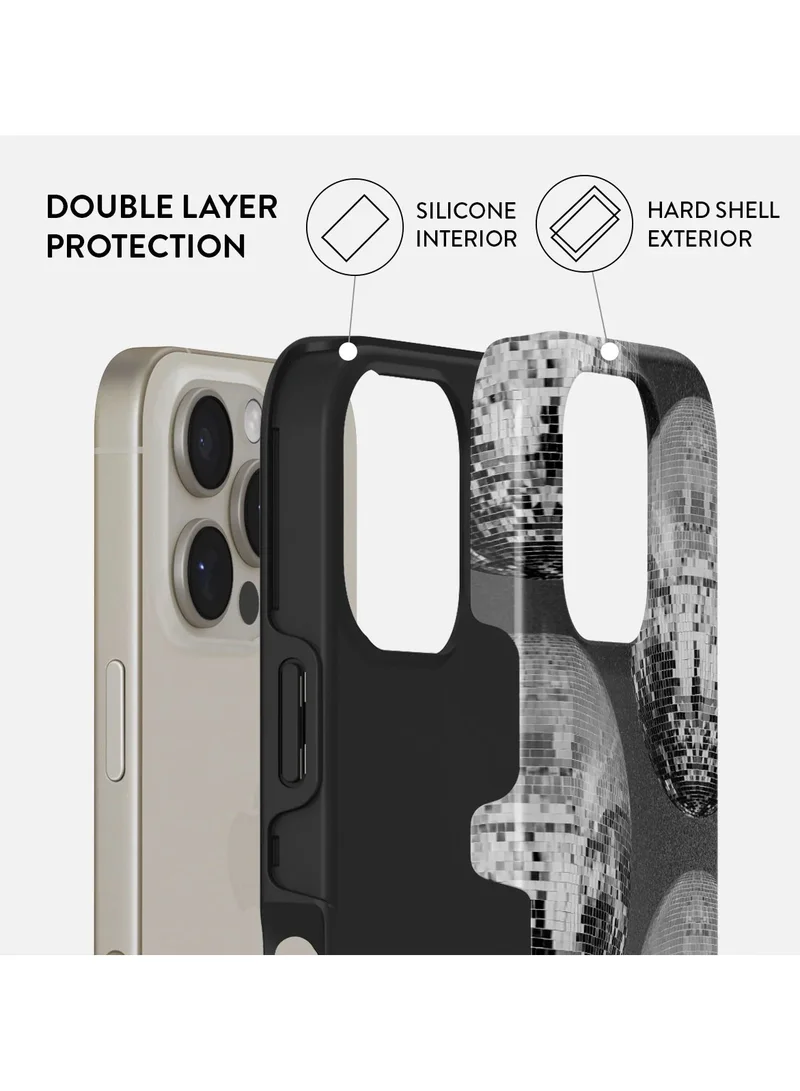 BURGA iPhone 16 Pro Max Case, 2 Piece Hard Shell + TPU Silicone Interior, Shock Absorption, All Port Accessible, Raised Bezel For Screen & Camera Protection, Never Fading HQ Print,After Hours