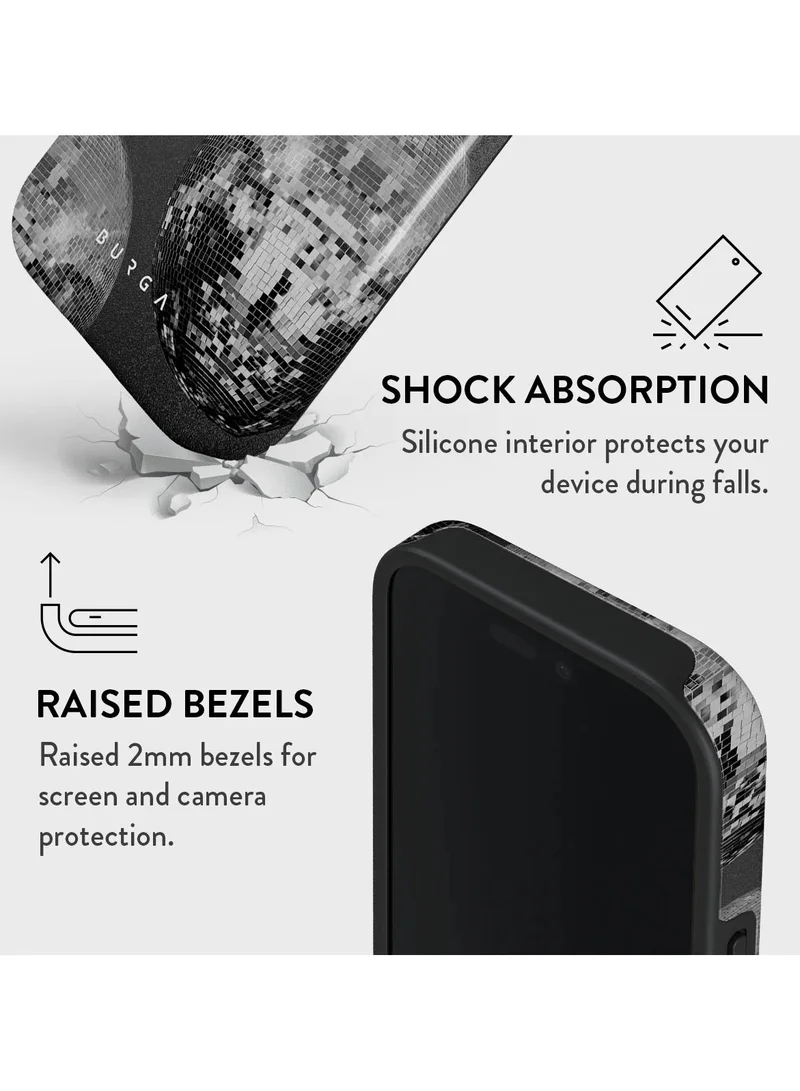 BURGA iPhone 16 Pro Max Case, 2 Piece Hard Shell + TPU Silicone Interior, Shock Absorption, All Port Accessible, Raised Bezel For Screen & Camera Protection, Never Fading HQ Print,After Hours