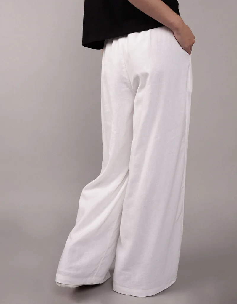 American Eagle AE Linen-Blend Pull-On Pant