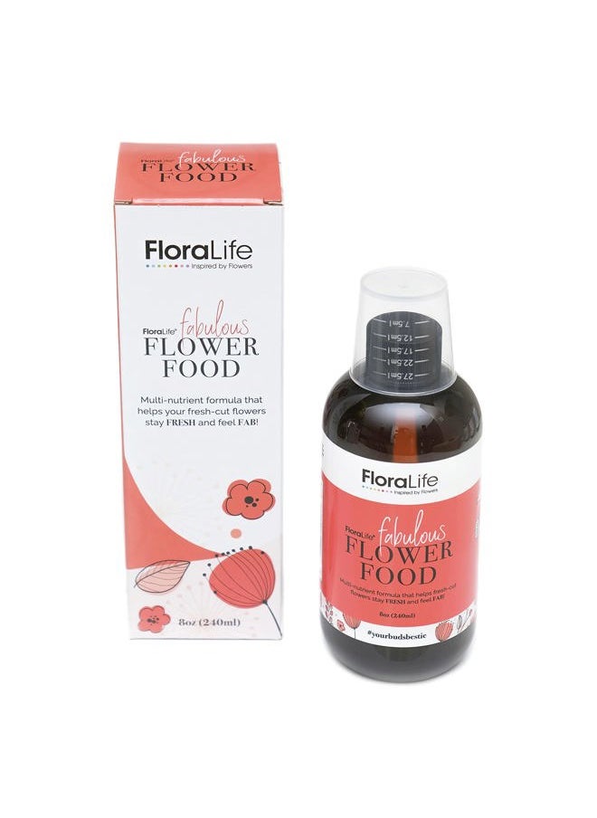 Floralife - FloraLife Fresh-Cut Flower Food - Liquid Multi-Nutrient & Hydration Solution - 8oz - Image 1