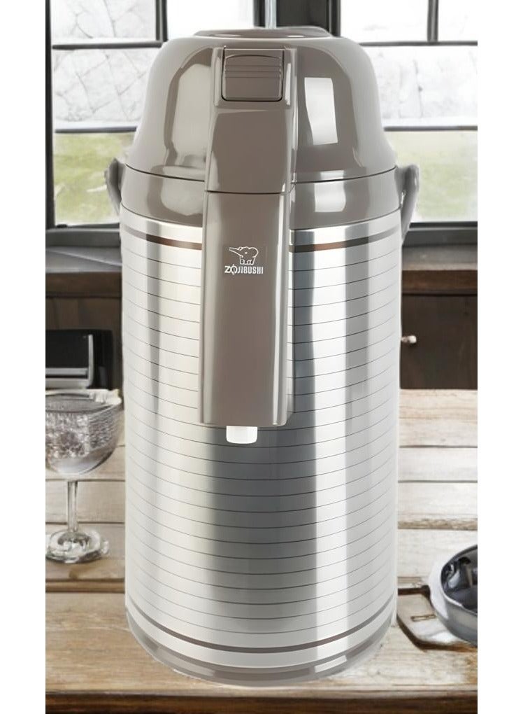 Zojirushi - Abu Fil Japanese Thermos - 3 Liters - Brown Color - Image 2