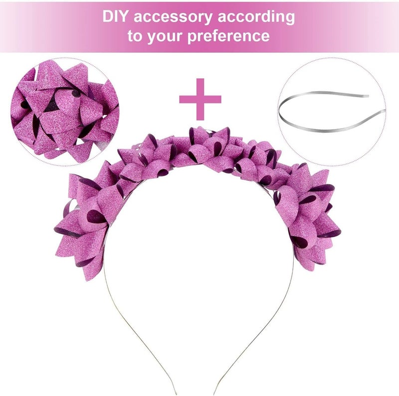 WILLBOND 24 Pieces Smooth Metal Headbands Blank Metal Headbands 2 Colors DIY Craft Wire Frame Hairband for Men Women Hair Accessory - Image 3