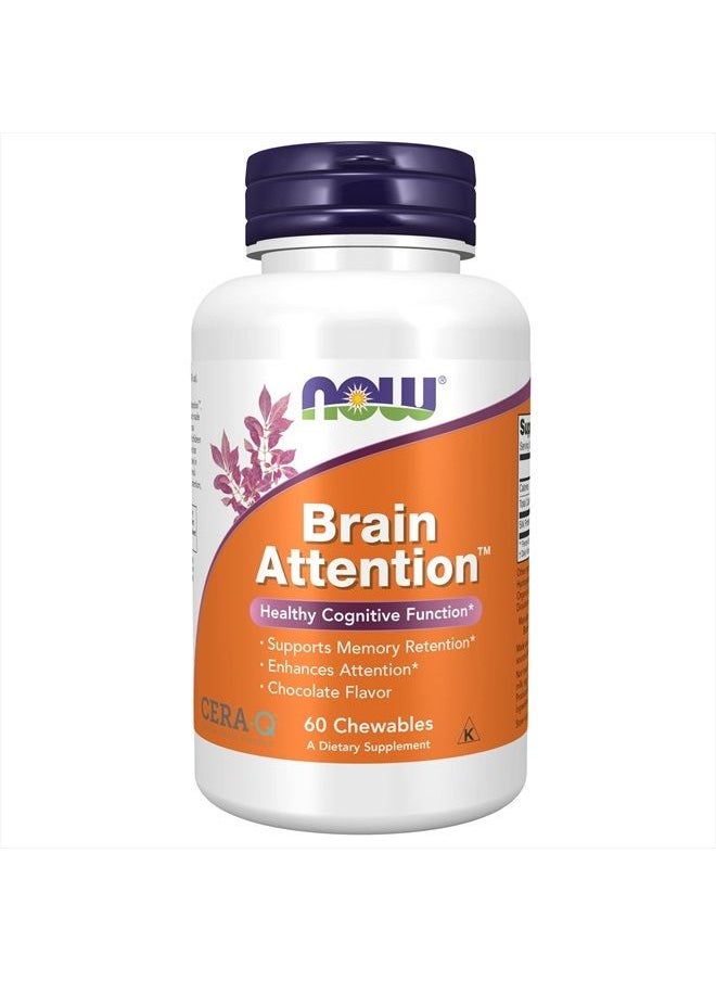 Supplements, Brain Attention™ with Cera-Q™, Healthy Cognitive Function*, 60 Chewables