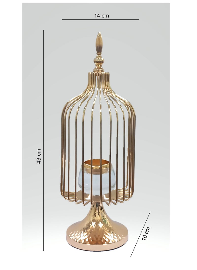 DLS Golden Metal Candle Cage