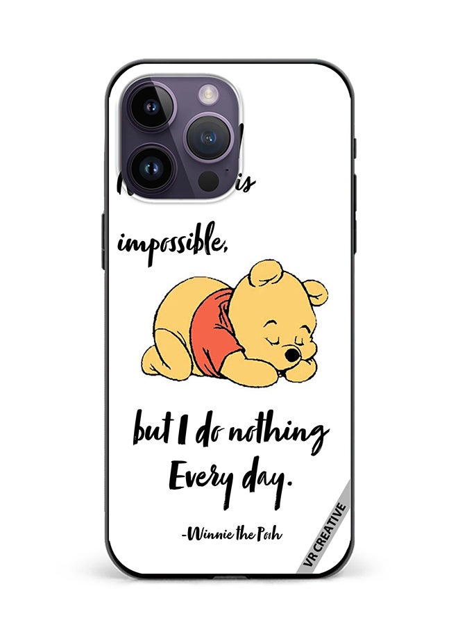 Protective Case Cover For Apple iPhone 16 Pro Max Nothing Winnie Design Multicolour