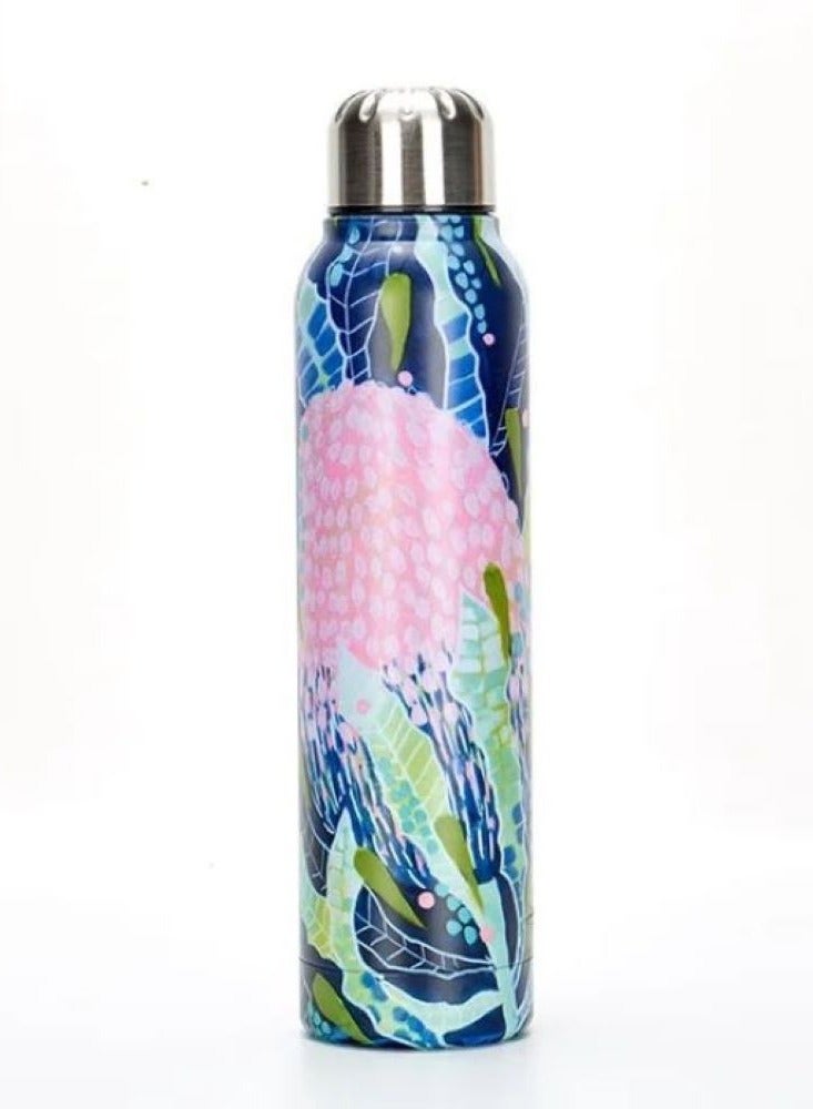 ALLKING Artistic Stainless Steel Drink Bottle with Rose Gold Cap - Image 2