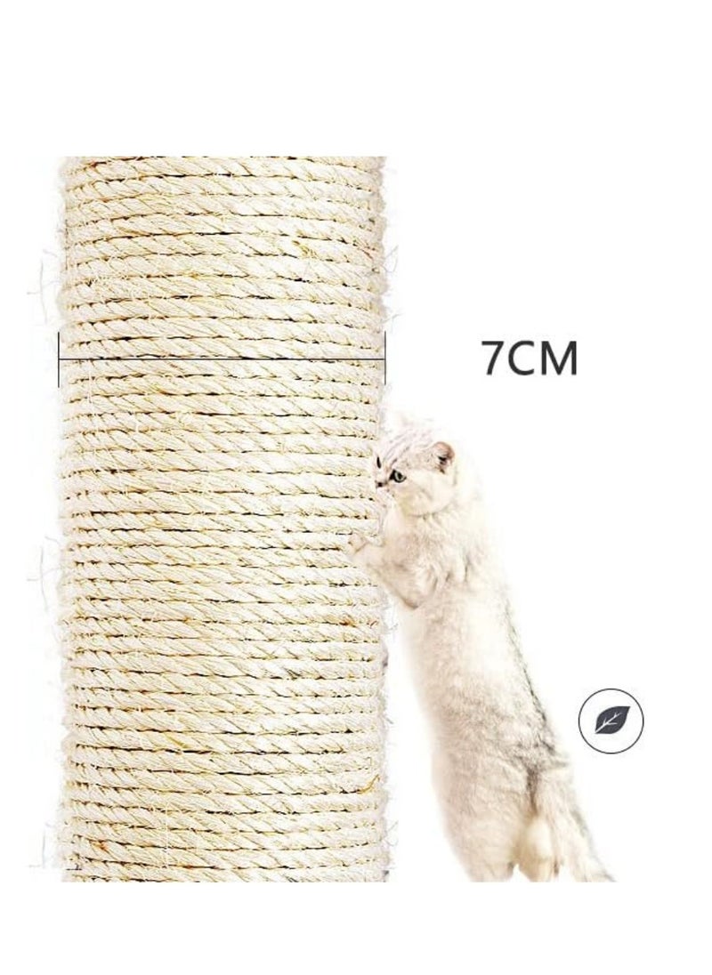 MissTiara - Multi-level Cat Tree for Indoor Cats Cat Tree House Tower Sisal Rope Scratching Post Pet Climber Scratcher with Hanging Toy for Adult Cat Kitten Indoor Play Sleeping 164cm - Image 1