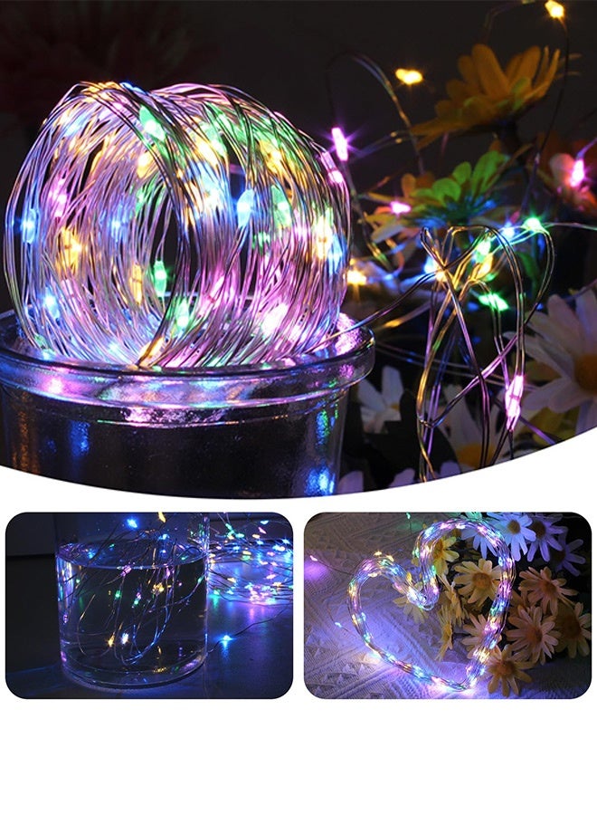 Tersely Fairy Christmas Diwali Ramadan Lights Battery Operated,10M/33ft/100LED Colourful String Light,Waterproof Battery Case, Indoor Outdoor Lights for Xmas Tree Wedding,Halloween,Party,Garden Decoration(Colourful) - Image 4