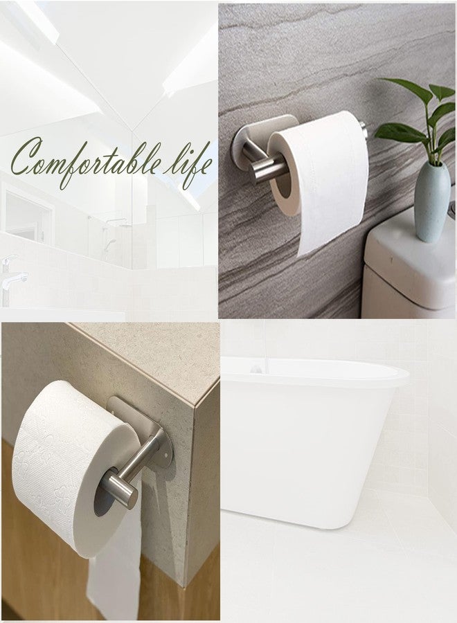 Calegency Toilet Paper Holder, Self-Adhesive or Drilling Optional SUS 304 Stainless Steel Wall Mounted Brushed Silver Toilet Tissue Holder for Bathroom, RV - Image 5
