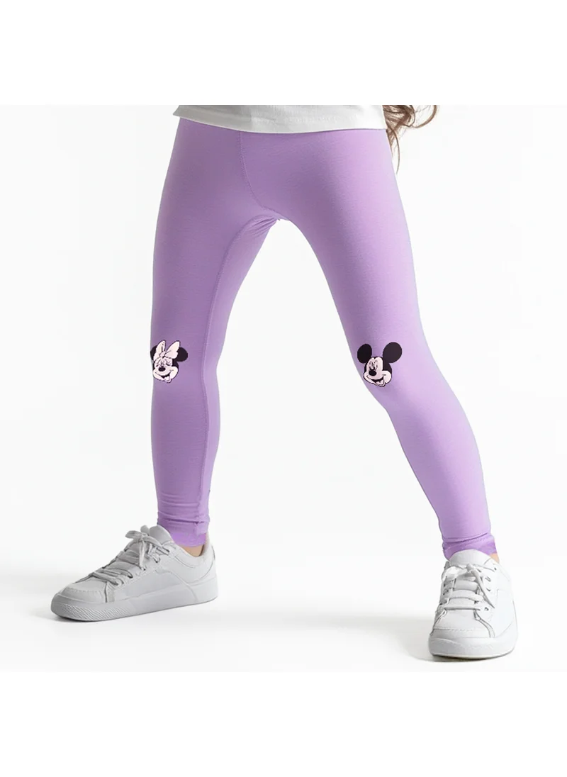 Nautinati Girls’ Graphic Print Leggings | Lace at Bottom Hem | Disney Print | 3-24 Months