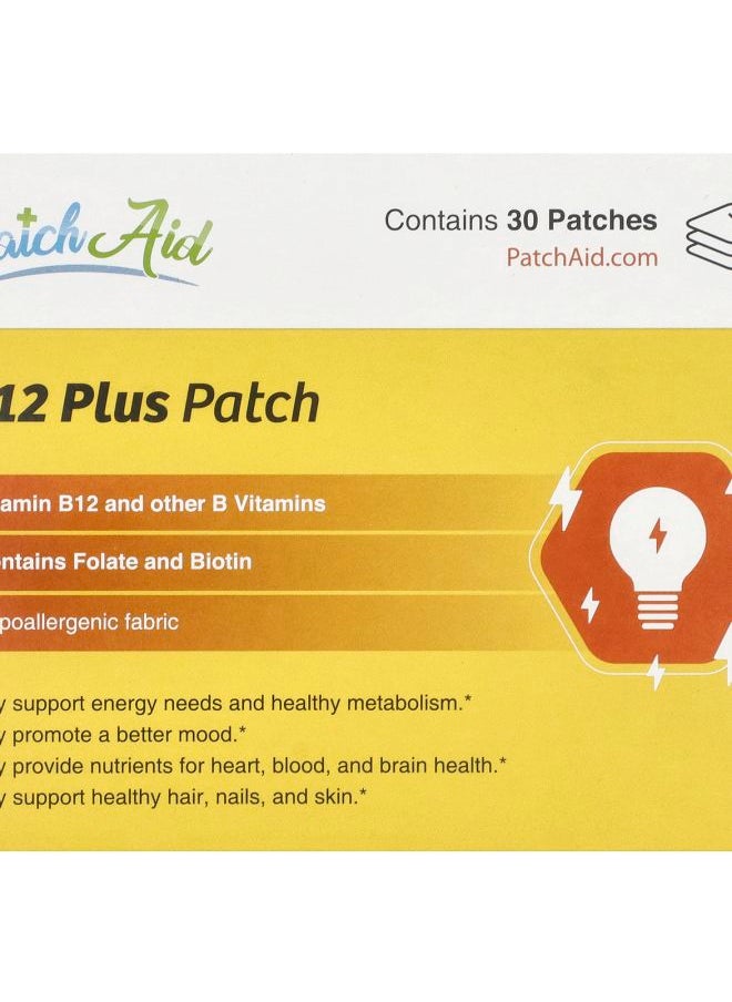 PatchAid - B12 Plus Patch 30 Patches - Image 1
