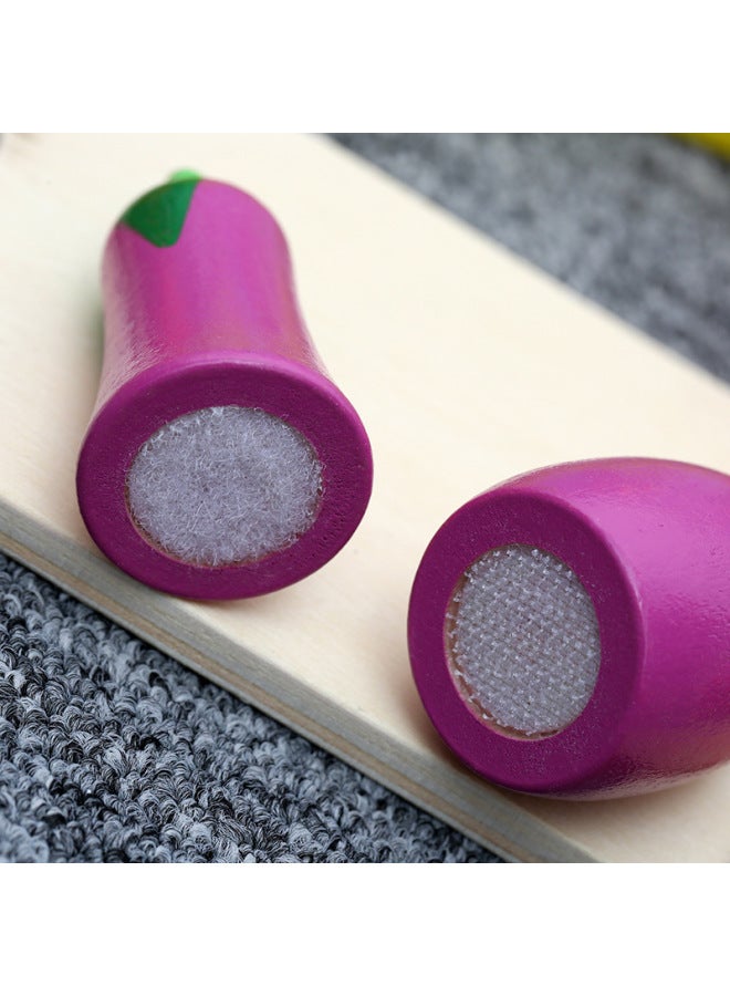 ألعاب تقطيع الفواكه للأطفال، تقطيع الخضروات، مشاهدة برميل، قطع الموسيقى، ألعاب خشبية للأطفال، اللون: قطع الفواكه والخضروات - Image 4