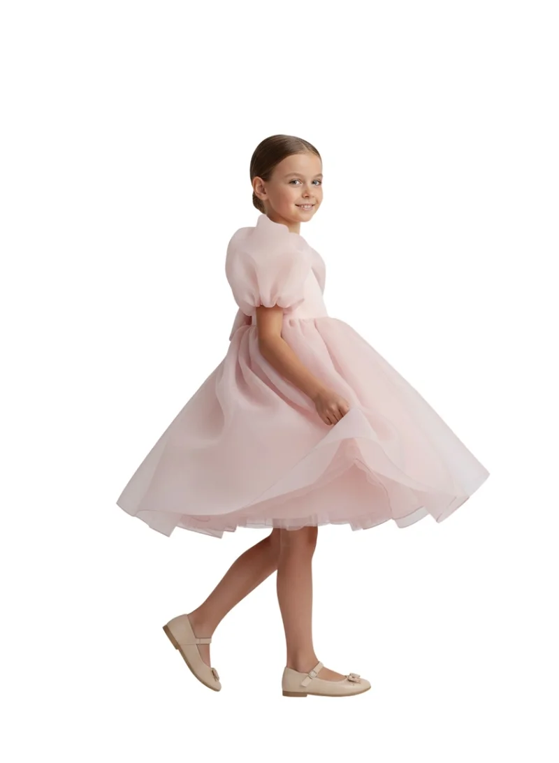 D'Daniela Tulle Volume Dress Pink