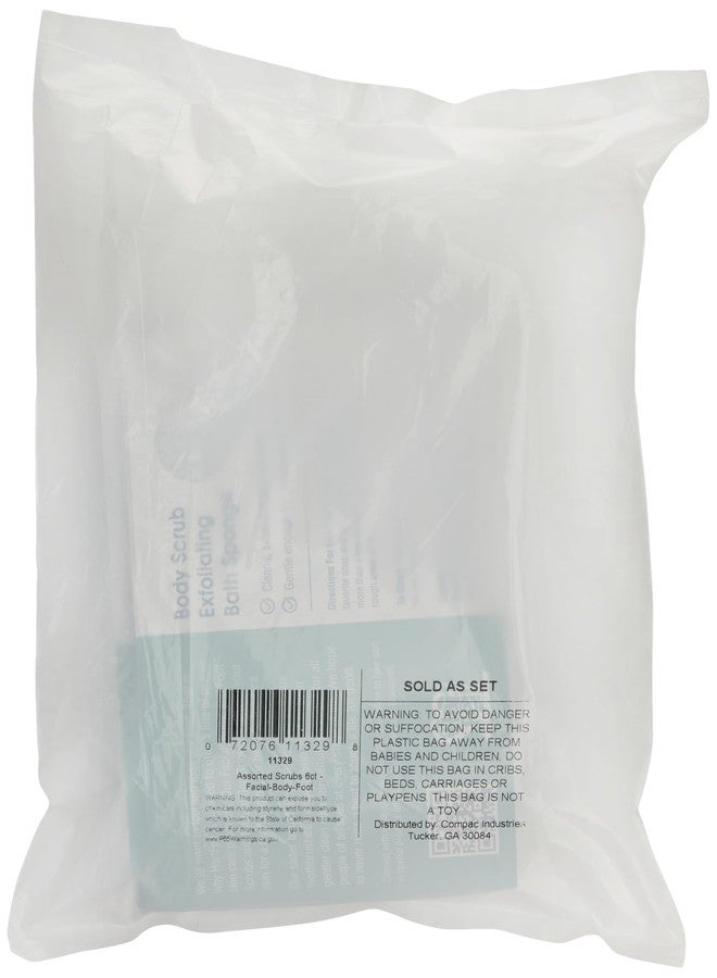 HartFelt Skin Care Bundle Includes 2 each Facial, 2 Body, & Foot Sponges for Exfoliating and Removing Dead Skin | Reusable Chemical-Free Sponges for Deep Cleansing | Made in USA - 6 Count - Image 2