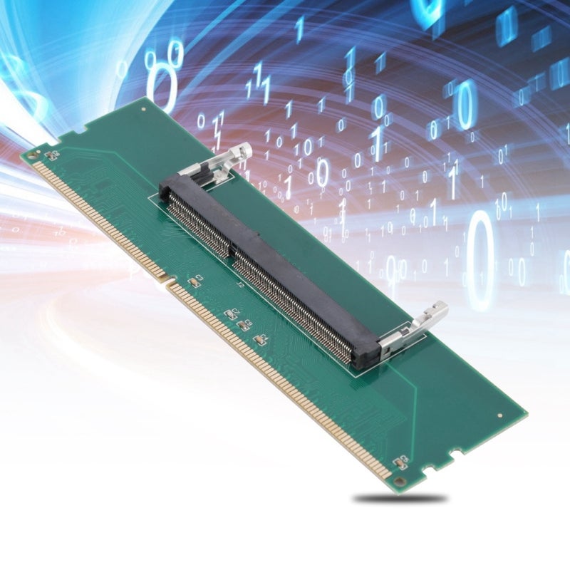 محول DDR3 لأجهزة الكمبيوتر المحمولة SO-DIMM إلى بطاقة تحويل DIMM لأجهزة الكمبيوتر المكتبية - وحدة نقل الذاكرة لإعادة استخدام ذاكرة DDR3 للكمبيوتر المحمول في أجهزة الكمبيوتر المكتبية - متينة لاختبار الذاكرة - Image 5