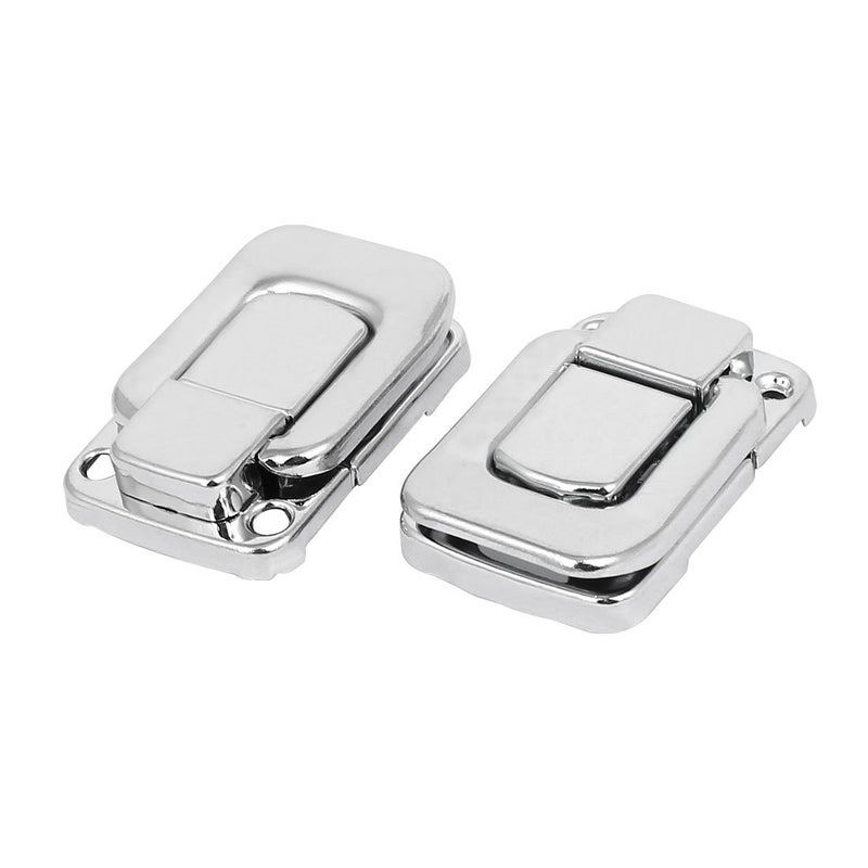 uxcell uxcell Suitcase Briefcase Wooden Case 47mm Long Metal Toggle Latches Hasp Lock 2pcs  - Image 1