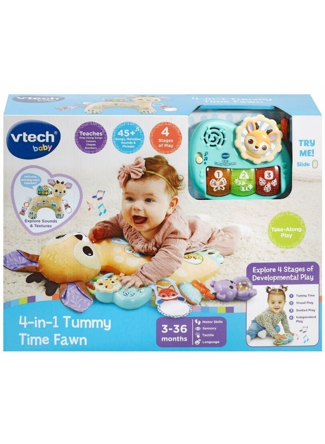 VTech Baby 4-in-1 Tummy Time Fawn, Sensory Animal Baby Pillow with Lights, Sounds & Music, Interactive Gift for infants 3, 6, 9, 12 months +, English version - Image 5