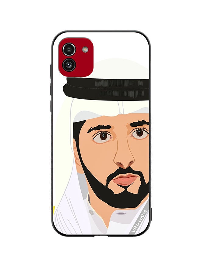 VR CREATIVE Protective Case Cover For Samsung Galaxy A03 Sheikh Hamdan Bin Mohammed Bin Rashid Al Maktoum Design Multicolour - Image 1