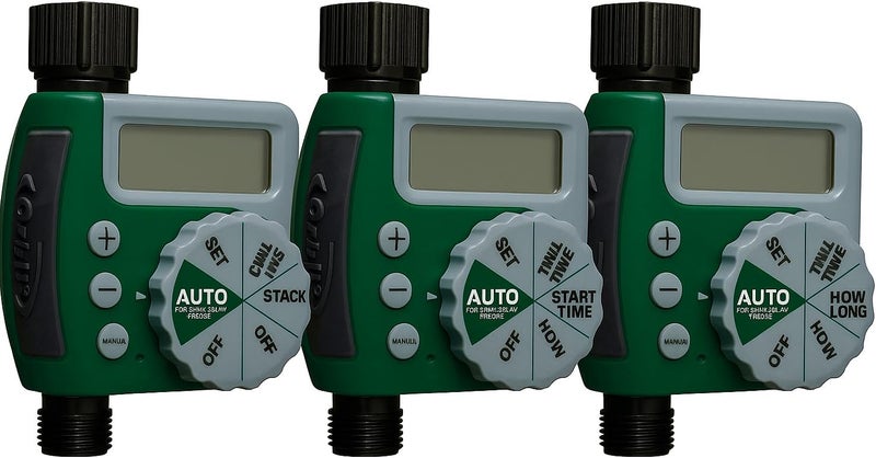 ORBIT 3-Pack 62061Z 1-Outlet Programmable Hose Faucet Timer - Convenient and Programmable Watering Control - Image 2