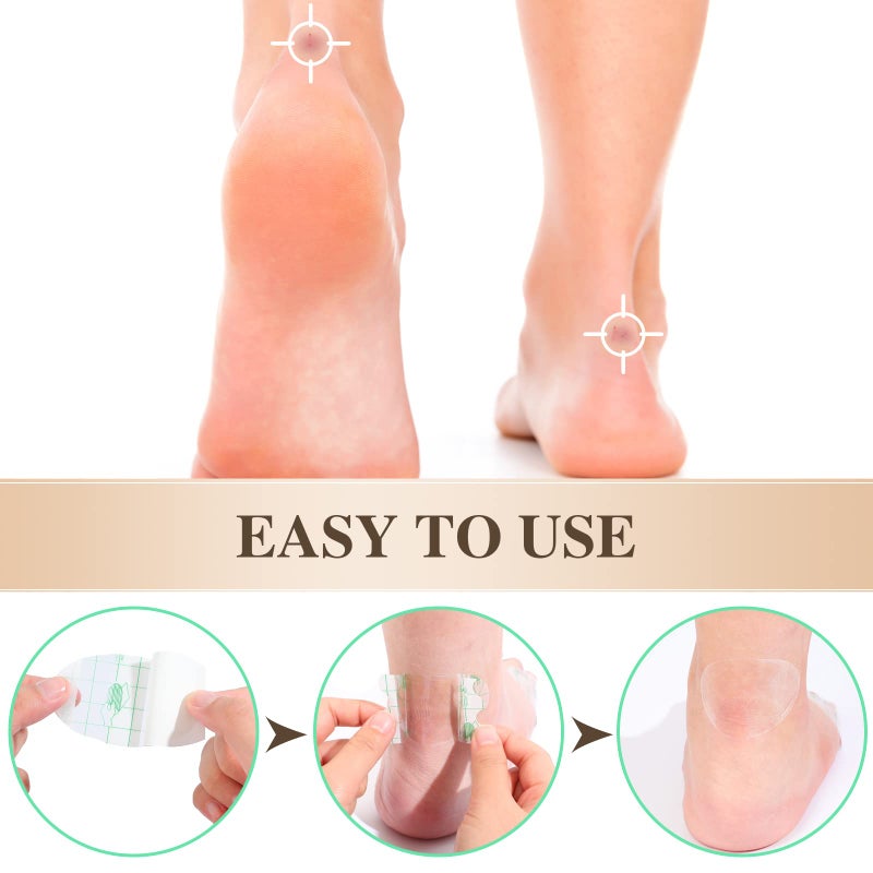 Vabean Waterproof Anti-Friction Shoe Insert, 150 Pads, Heel and Shoe Protection, Unisex - Image 4