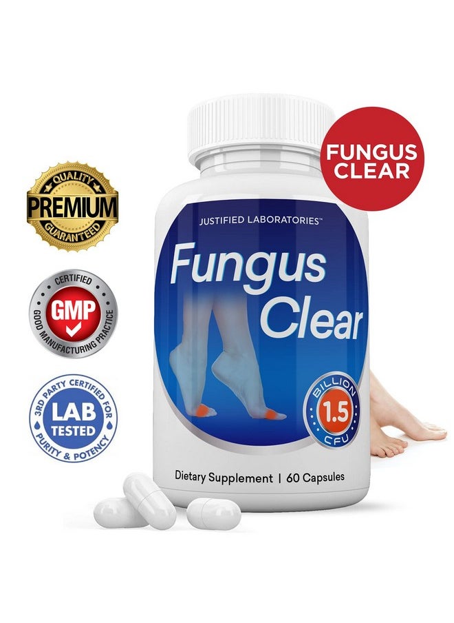 حبوب بروبيوتيك Fungus Clear 1.5 Billion CFU من Justified Laboratories (عبوة مكونة من قطعتين) تحتوي على 120 كبسولة - pzsku/Z563428D5CA87348833B6Z/45/_/1739864996/9b81b59c-6b52-4131-b71b-196049fc255d