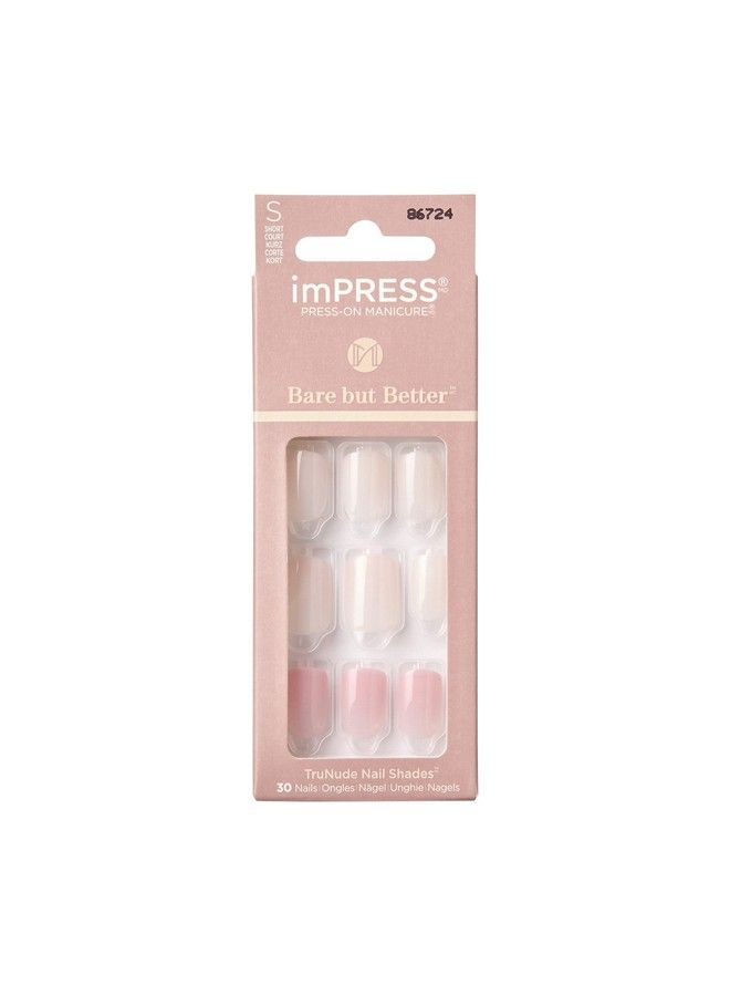 Impress Press Presson Nails Bare But Better Manicure Set Nude Glue On Nails - Image 2