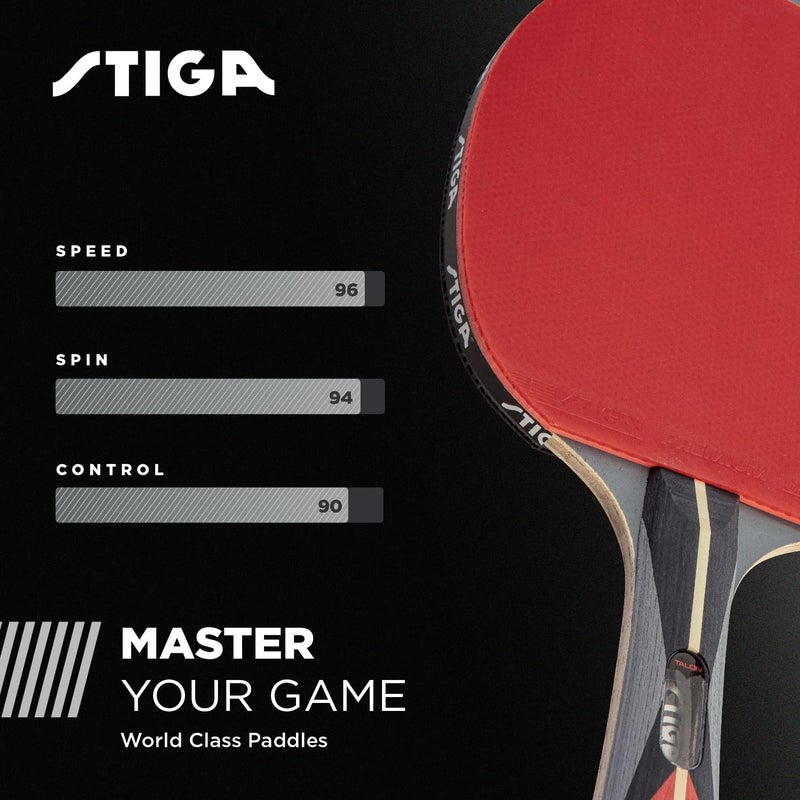 STIGA Talon Ping Pong Paddle - 6-Ply Ultra-Light Blade - 2mm Tournament-Approved Sponge - Flared Handle for Enhanced Control - Competitive Table Tennis Racket for Family Fun - Image 5