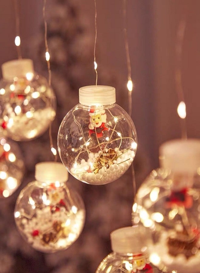 كاندل 3 أمتار من سلسلة أضواء LED للكريسماس - أضواء الكريسماس على شكل بابا نويل/رجل الثلج/شجرة الكريسماس - أضواء زينة (ضوء أبيض دافئ) - Image 4