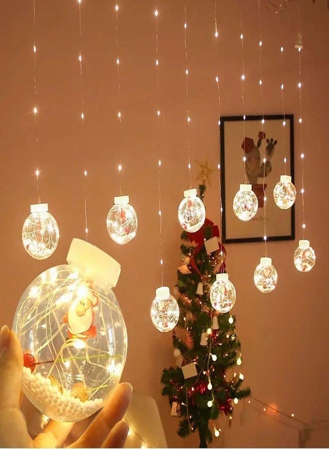 كاندل 3 أمتار من سلسلة أضواء LED للكريسماس - أضواء الكريسماس على شكل بابا نويل/رجل الثلج/شجرة الكريسماس - أضواء زينة (ضوء أبيض دافئ) - Image 2