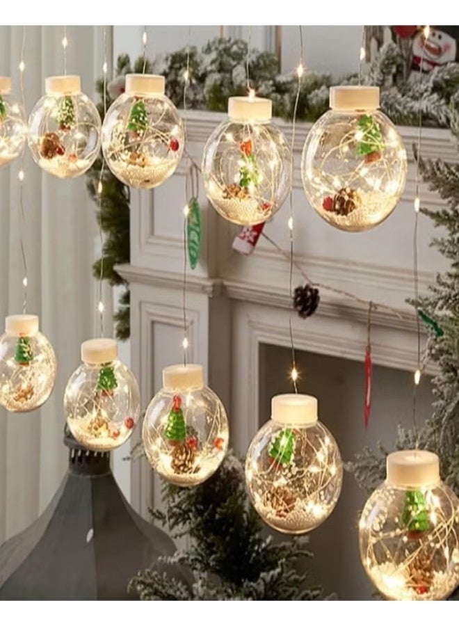 كاندل 3 أمتار من سلسلة أضواء LED للكريسماس - أضواء الكريسماس على شكل بابا نويل/رجل الثلج/شجرة الكريسماس - أضواء زينة (ضوء أبيض دافئ) - Image 3