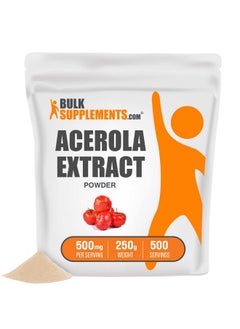 BULKSUPPLEMENTS.COM Acerola Cherry Extract (25% Vitamin C) Vitamin C Powder Acerola Cherry Powder Natural Vitamin C Supplement Plant Based Vitamin C Acerola Powder (250 Grams 8.8 Oz)  - Image 1