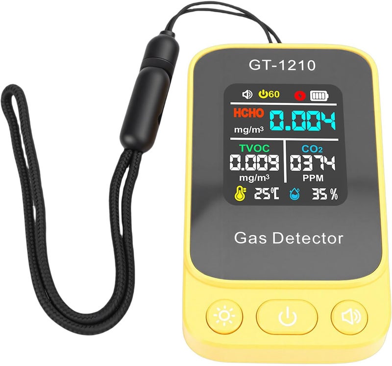 Generic Air Quality Tester 5 in 1 Efficient CO2 TVOC HCHO Detector LCD Display for Home Office Indoor Quality Meter - Image 5