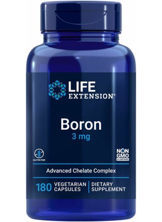 Boron 3mg 180 Veg Caps - Triple Boron Complex with Boron Citrate, Glycinate, Aspartate - 3 mg Capsules - Enhanced with Vitamin B2 - pzsku/Z563458F4ED518EB914D9Z/45/1743579826/a9f75d0d-8b31-4307-9043-304a04159074