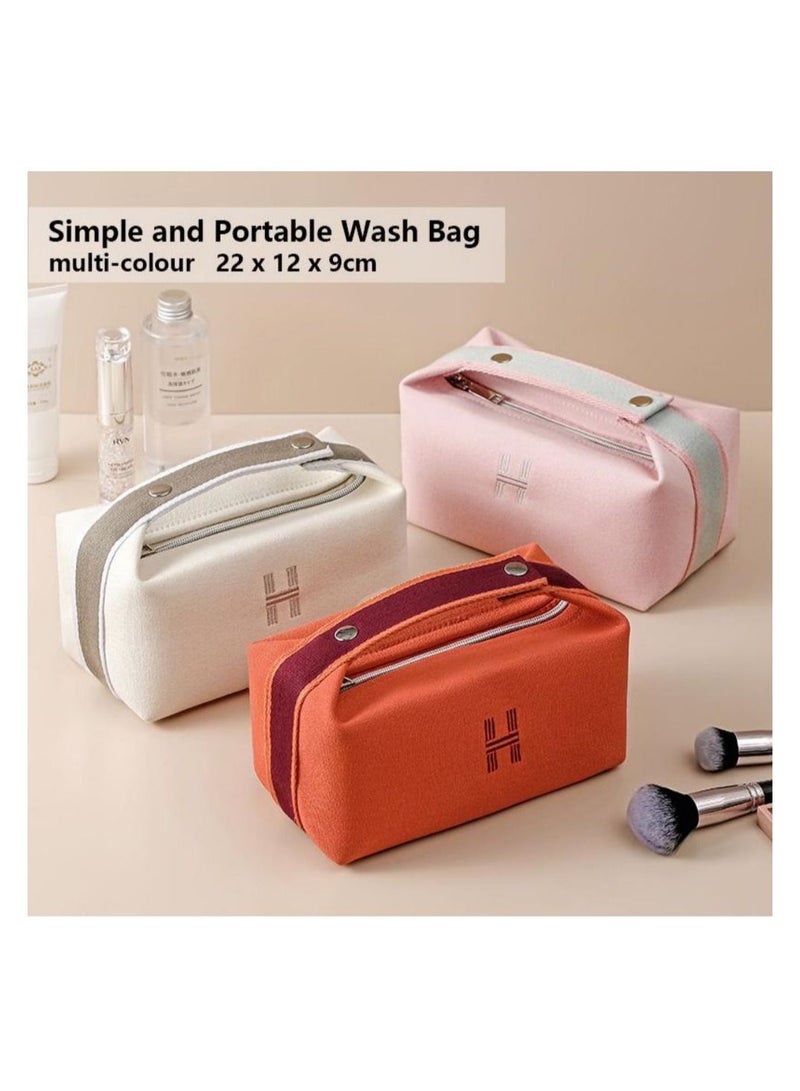 Simple Portable Toiletry Bag Cosmetic Bag Waterproof Dustproof Travel Storage Bag Blue - Image 2