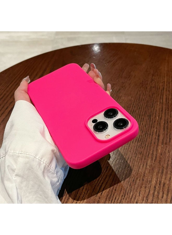 NIBEMINENT Sandblasting Protective TPU Case Cover For iPhone 14 Plus, Pink - Image 1