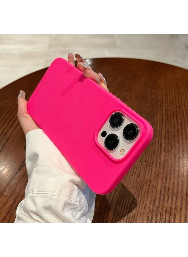 NIBEMINENT Sandblasting Protective TPU Case Cover For iPhone 14 Plus, Pink - Image 3
