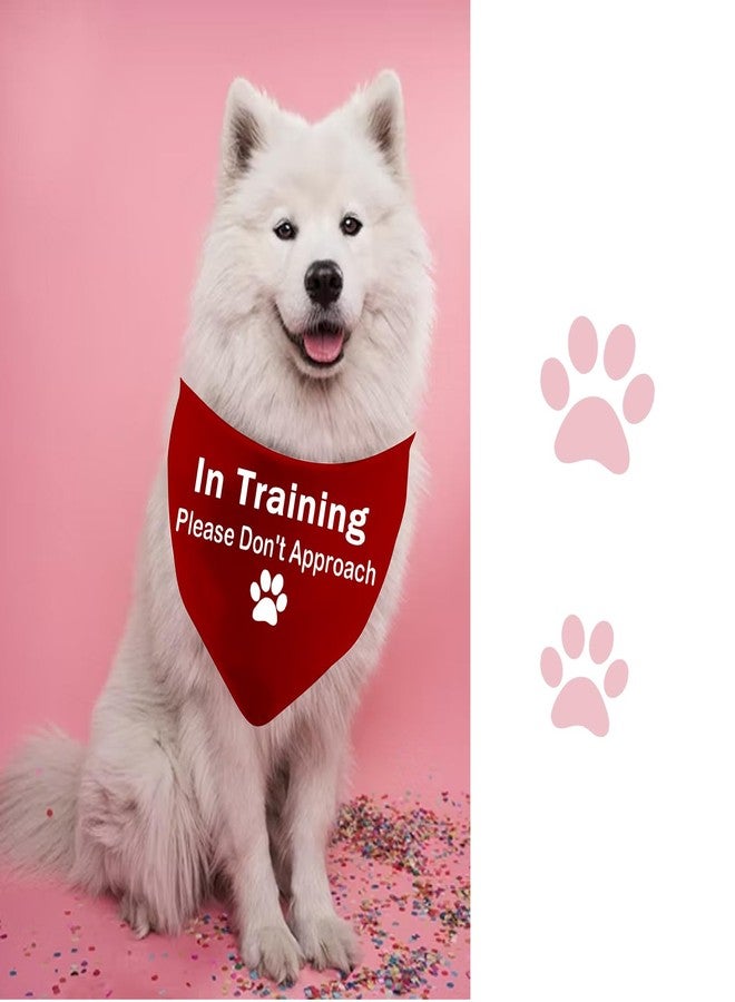 JXGZSO 1 Piece Dot Not Approach/Please Approach Slowly Nervous Dog Bandana Shy Rescue Nervous Shy Dog Gift (Dont Approach D red) - Image 5