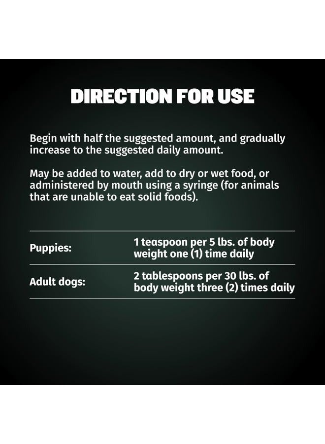 BULLY MAX Liquid Weight Gainer for Dogs – High Calorie Dog Supplement with Omega-3 & Whey Protein – 2-in-1 Multivitamin for Healthy Weight Gain – for Puppies & Adult Dogs – 16 oz - Image 2