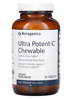 Metagenics Ultra Potent-C Chewable Natural Orange Blast  90 Tablets 